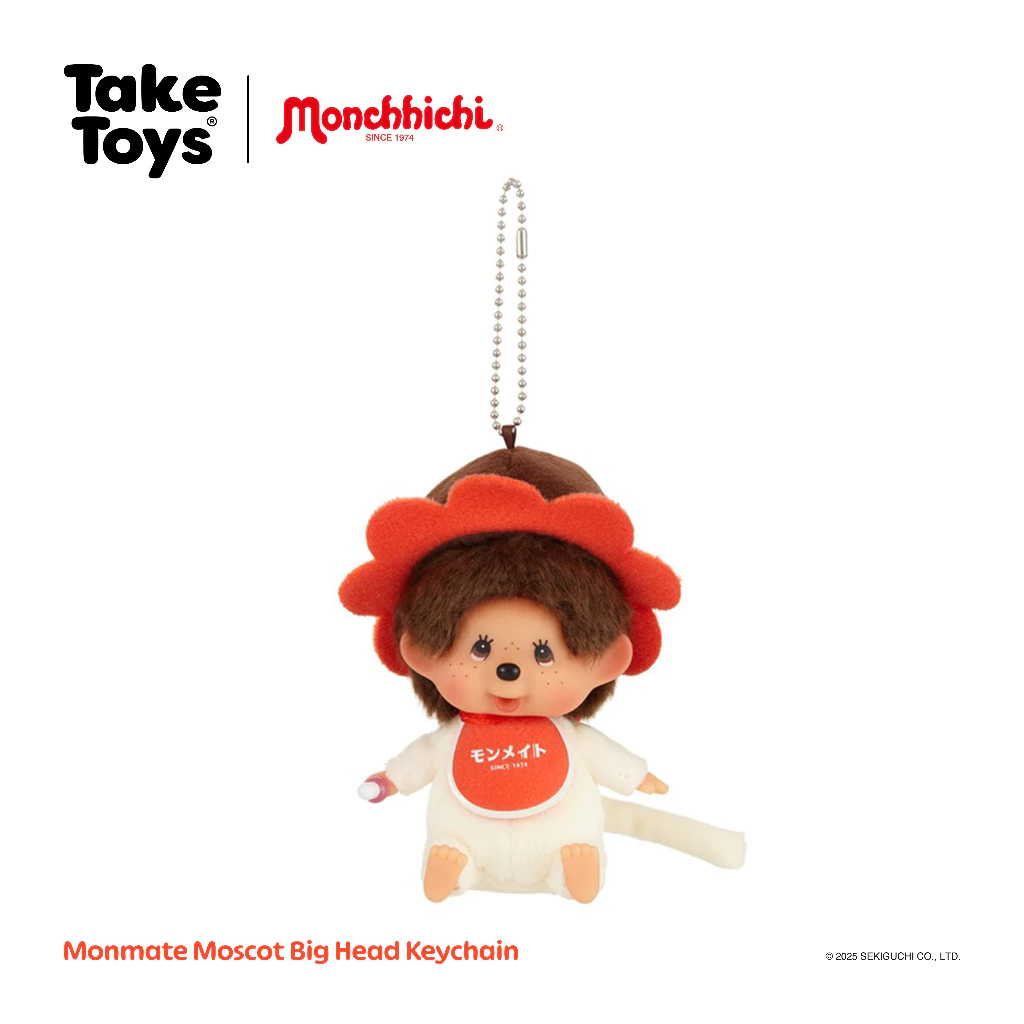 Monmate Mascot Big Head Keychain - พวงกุญแจมอนชิชิมาสคอตมอนเมท