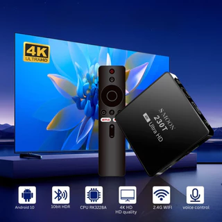 Smoon 230T Google TV Android TV Box ควบคุมด้วยเสียง YouTube Netflix WiFi 2GB 16GB
