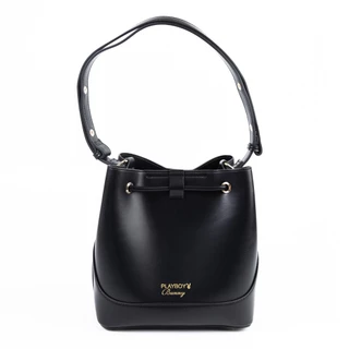 Playboy รุ่น Monet Bucket Bag กระเป๋าสะพายข้าง รหัส ST-B261PB645 ดีไซน์ทรงถังหนังเรียบ แต่งอะไหล่สายรูดโลโก้ มี 2 สี