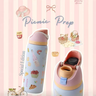 【ของแท้100%】 Owala FreeSip 24oz/32oz กระบอกน้ำเก็บความเย็น กันหก มีหลอดในตัว สำหรับกีฬา เที่ยว