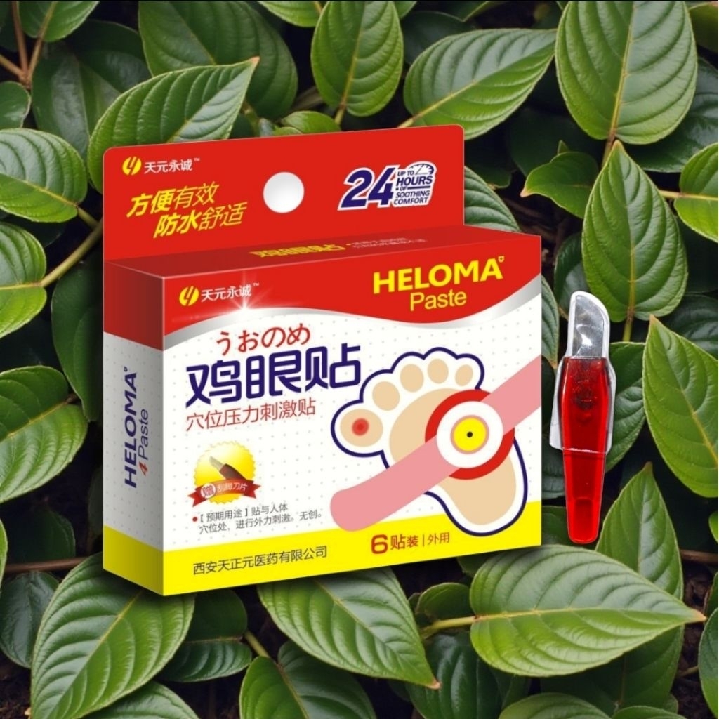 Free!!ที่แคะตาปลา《6แผ่น&กล่อง》แผ่นรองเท้า พลาสเตอร์ปิดตาปลา Corn Plaster Remover ฮิโรม่า พลัส