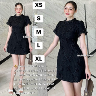 พร้อมส่ง XS-XL⚡️RM 8556 เดรสสีขาว ดีไซน์สวยหรูโดดเด่น **ดีเท…