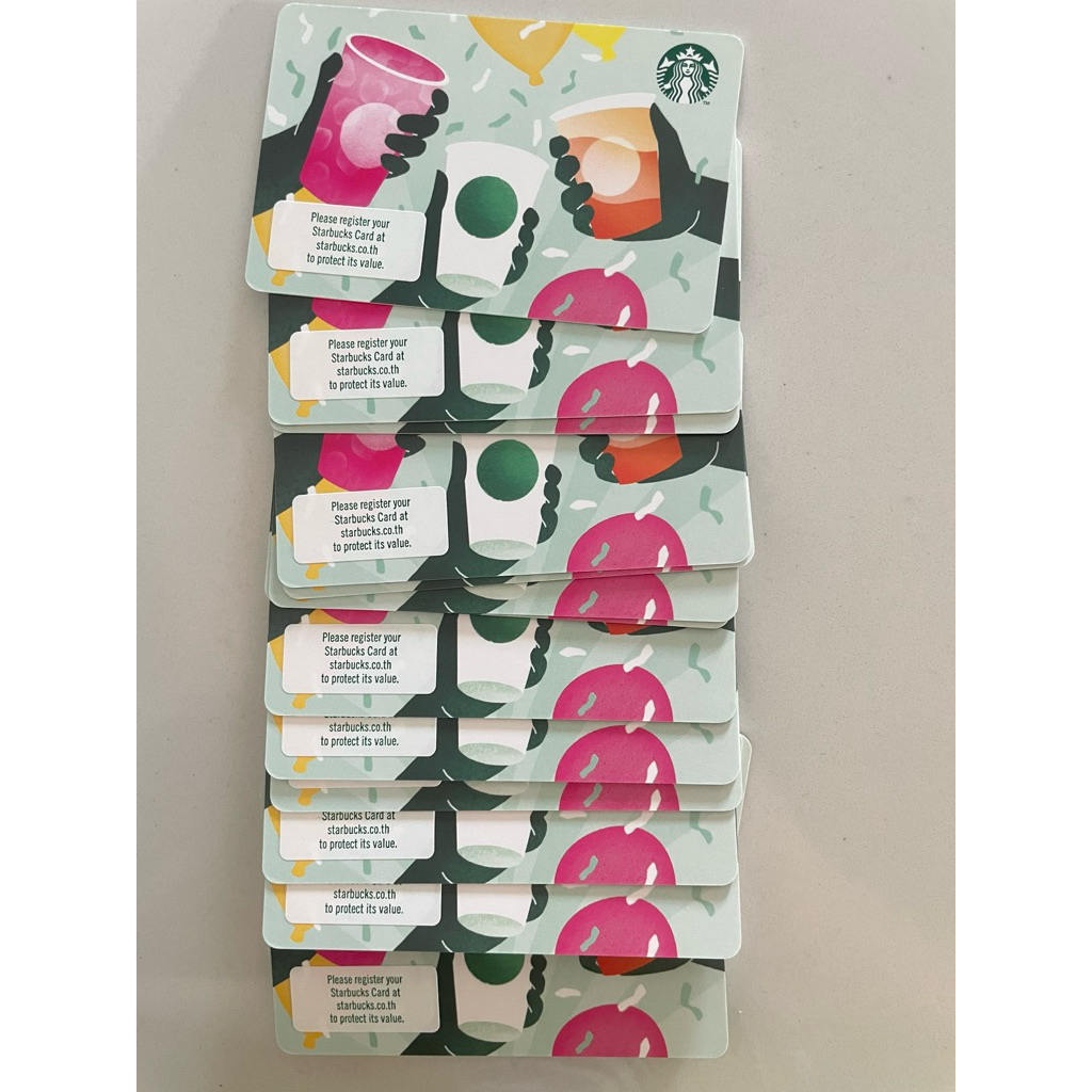 บัตรสตาร์บัคส์มูลค่า 1000 บาท Starbucks card 1000