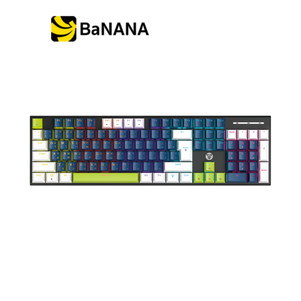 คีย์บอร์ดเกมมิ่ง Fantech Mechanical MK889 Pro Mori White&Blue by Banana IT