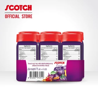 Scotch สก๊อต เพียวเร่ ไฟเบอร์ แอนด์ พรุน พลัส 75 มล.(แพ็ก 6 ขวด) จำนวน 2 แพ็ก (กระตุ้นการขับถ่าย)