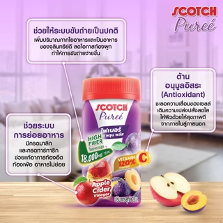 Scotch สก๊อต เพียวเร่ ไฟเบอร์ แอนด์ พรุน พลัส 75 มล.(แพ็ก 6 ขวด) จำนวน 2 แพ็ก (กระตุ้นการขับถ่าย)