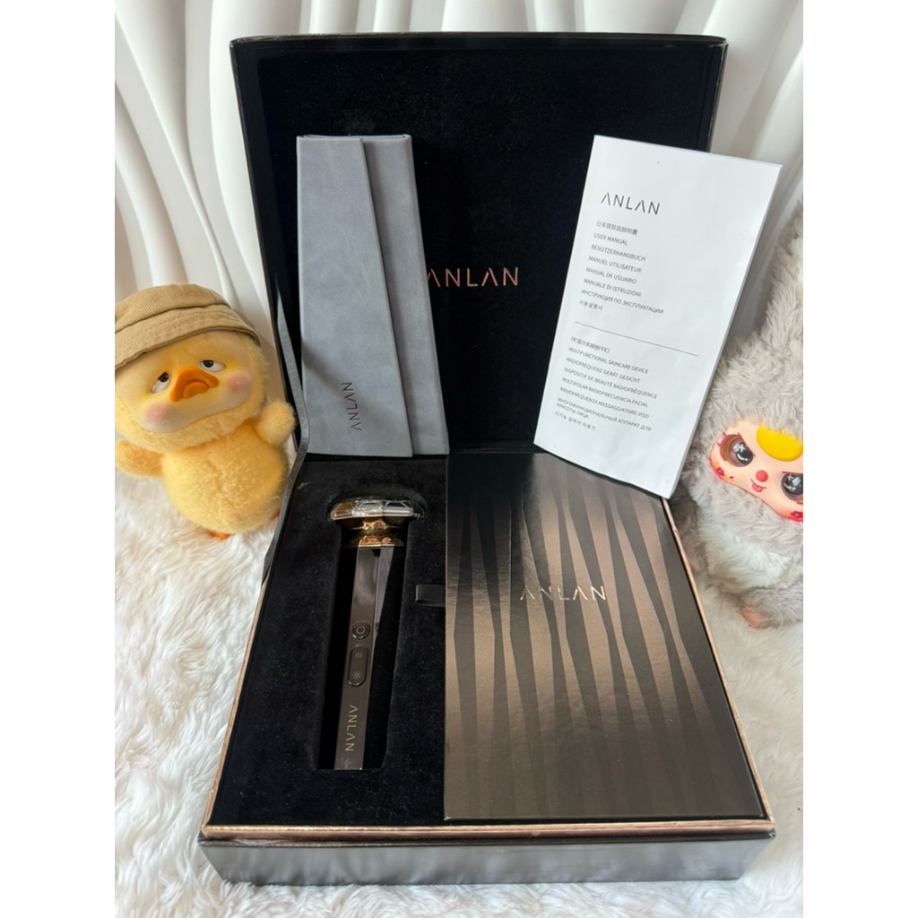 ANLANเครื่องนวดหน้าไฟฟ้า ด้วยคลื่นRF  ทรีทเมนต์ผิวหน้า ลดริ้วรอย  กระชับรูขุมขนผิวเรียบเนียน มือสอง