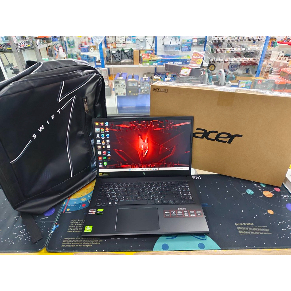 📌ประกันศูนย์ 20/08/2028  ประกันศูนย์2ปี 8เดือน  NOTEBOOK GAMING (โน้ตบุ๊ค) Acer Nitro V 15 ANV15-41-