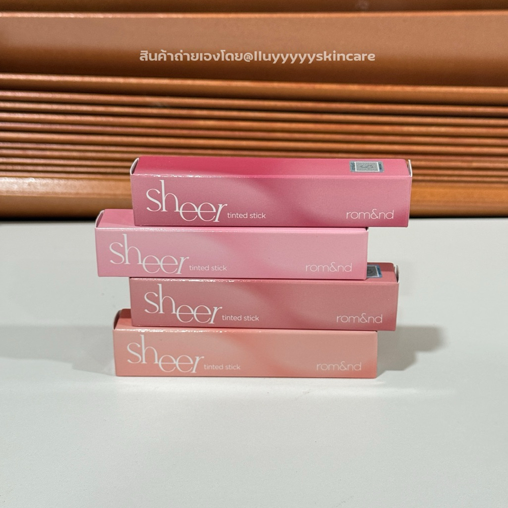 (กดในไลฟ์เหลือ159฿)Rom&nd Sheer Tinted Stick 2g ลิป Romnd ทิ้นท์สติ๊ก
