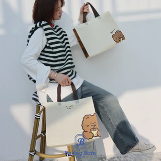 Baking barn (50 ชิ้น/แพ็ค) ถุงของขวัญ ถุงผ้าสปันบอนด์ กระเป๋าหมีน่ารัก Gift bag