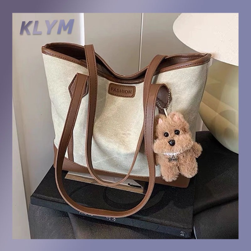 KLYM #TL003 กระเป๋าเดินทางแฟชั่นความจุสูง กระเป๋าสะพายข้าง กระเป๋าถือโท้ตสำหรับนักศึกษา