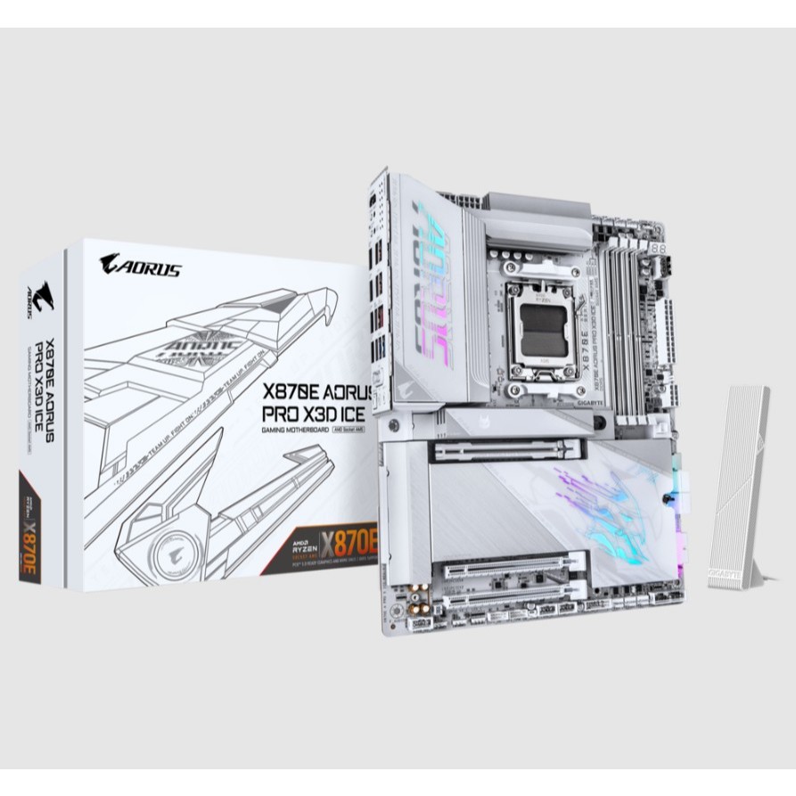 GIGABYTE X870E AORUS PRO X3D ICE AM5 MAINBOARD