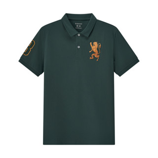 GIORDANO เสื้อโปโลผู้ชาย Men's 3D Lion Polo 01015222