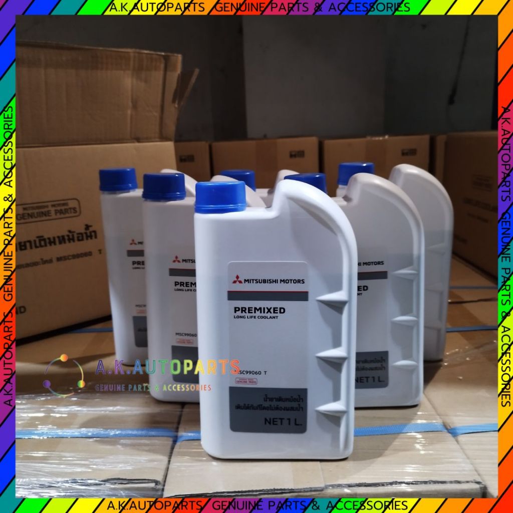 ของแท้ !! MSC99060T น้ำยาเติมหม้อน้ำ (ขนาด 1ลิตร) MITSU PREMIXED (น้ำยาสีเขียว) แท้เบิกห้างมิตซู
