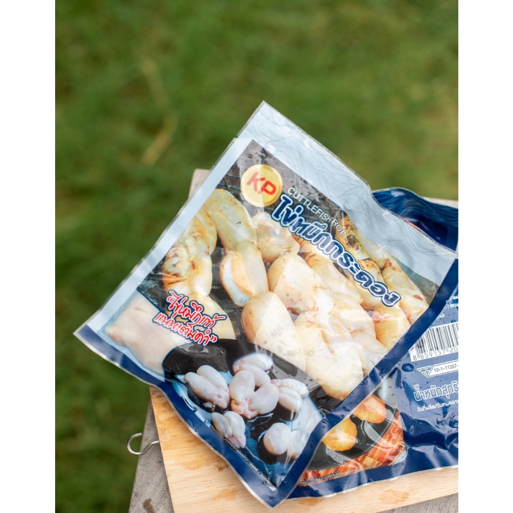 KPไข่หมึกกระดอง1กก.(250กรัมx4แพ็ค) +ฟรีหมึก1 kg (ส่งฟรี)
