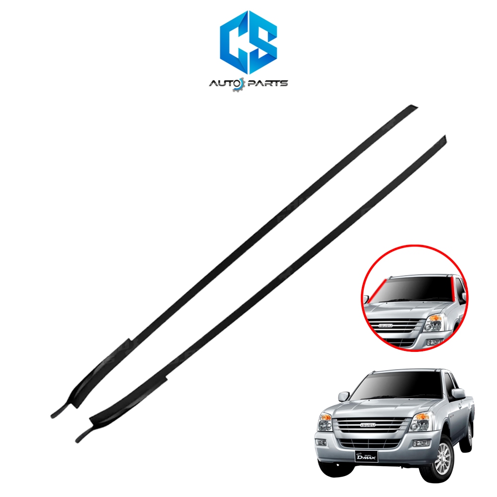 (แท้100%)ยางคิ้วเส้นข้างกระจกหน้า ISUZU D-MAX,MU-7 ปี02-11
