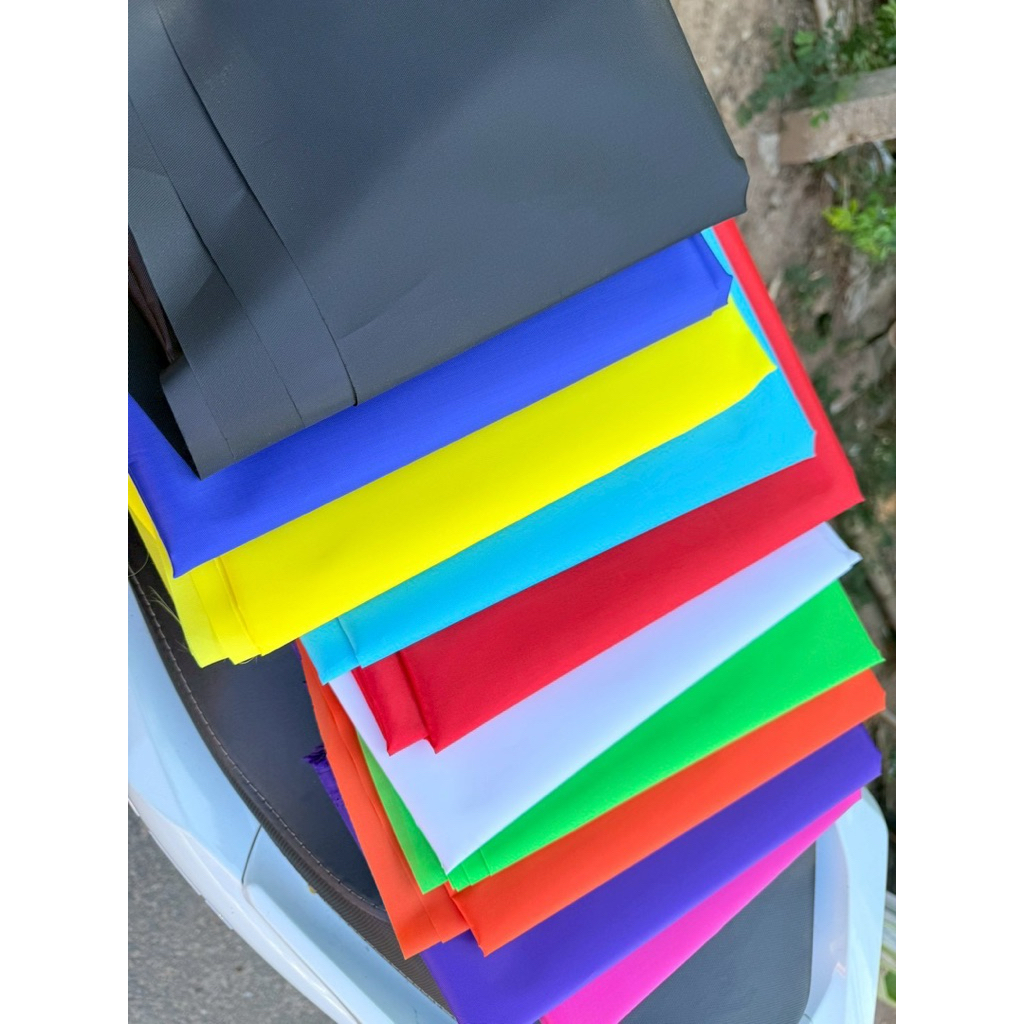 ผ้าร่มติดว่าว ผ้าหนาไม่หด ไม่ซีด กันลม กันน้ำ คุณภาพดี สีสันสดใส ทนทาน ขนาด90*150เซนติเมตร - รูปที่ 2