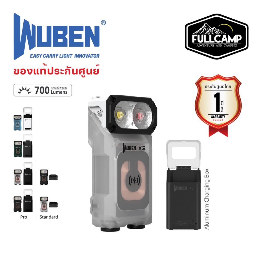 Wuben Lightok X3 Owl EDC Flashlight ไฟฉาย EDC LED  ไร้สาย 700 ลูเมนส์ 180° หัวหมุน น้ําหนักเบาพิเศษ