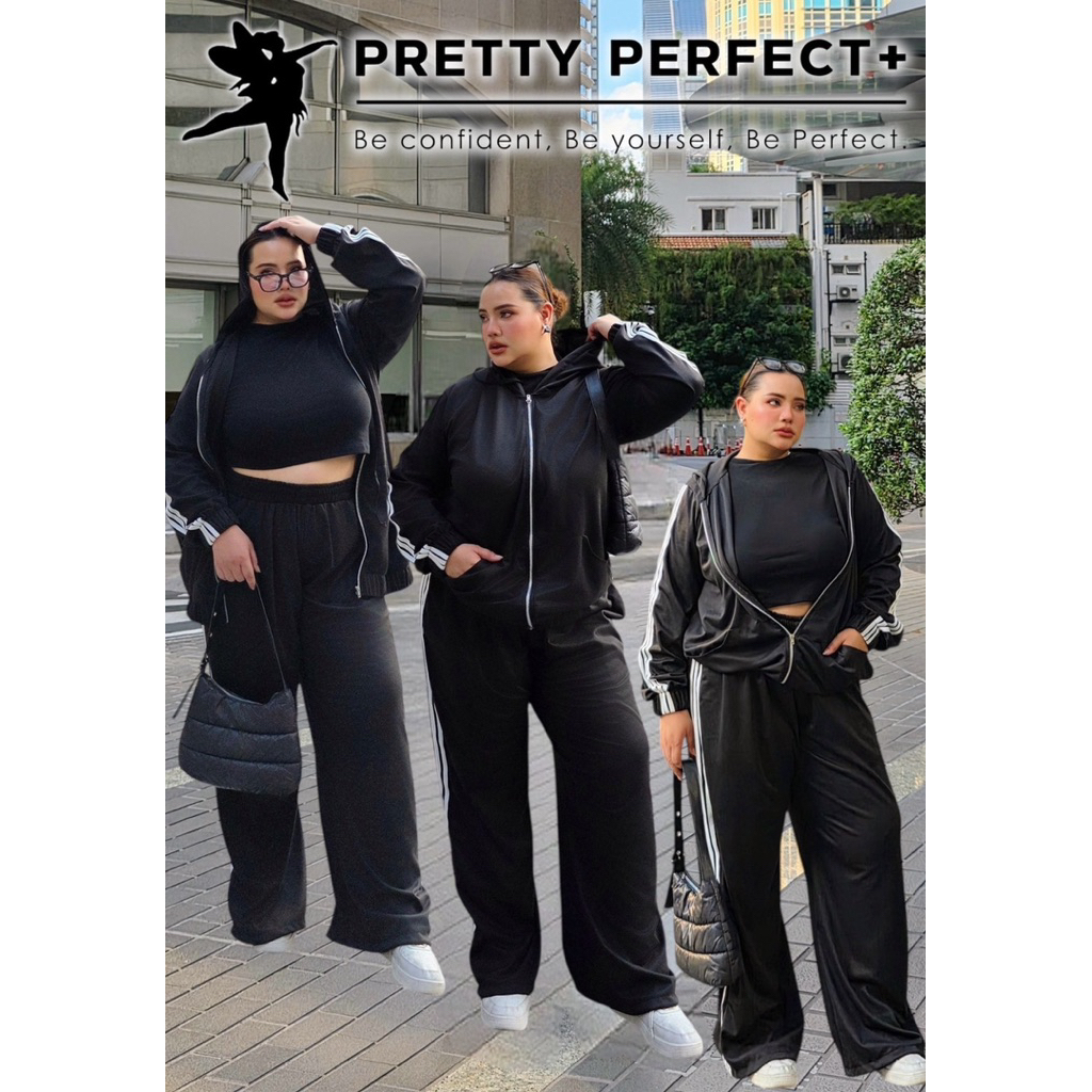 Airport Look แฟชั่นสนามบิน เสื้อแจ๊คเก็ตมีฮู๊ด+กางเกงวอมแต่งแถบ ใส่สบาย  สวยปังตั้งแต่เริ่มทริป สาวอ