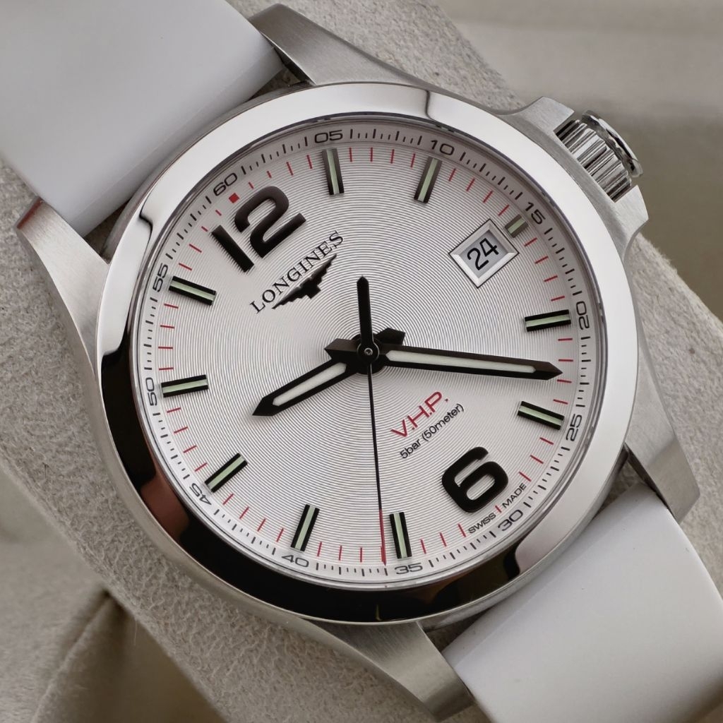 Longines Conquest V.H.P. White Dial Men's Watch L37164769
