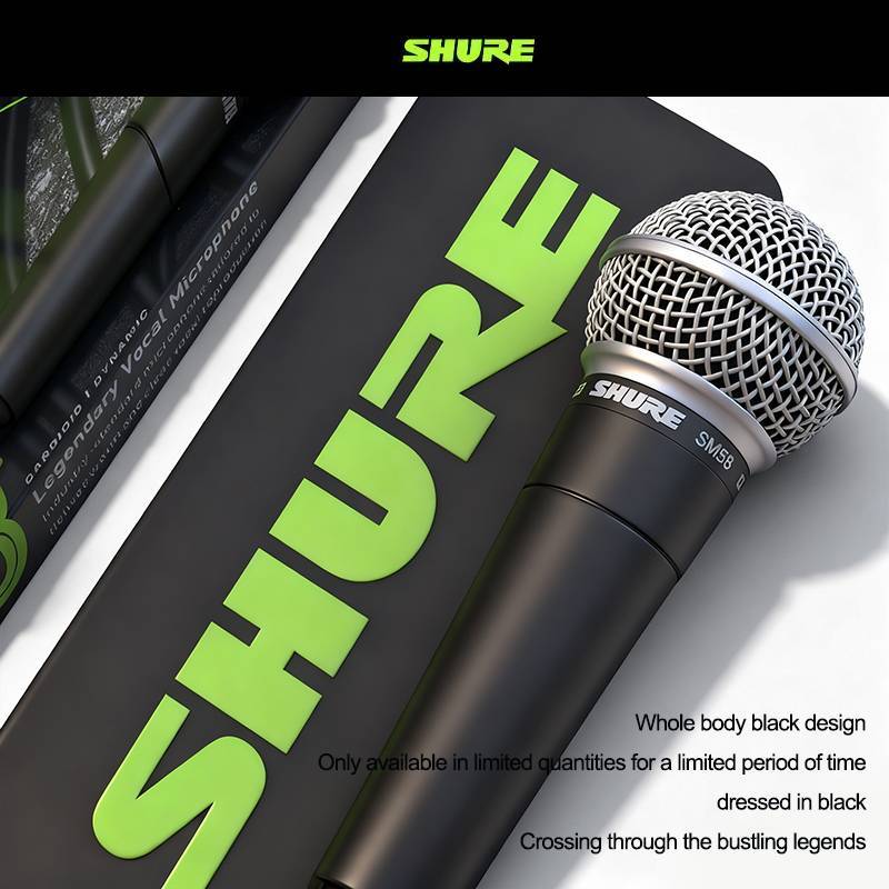 SHURE SM58 แท้ 100% ไมโครโฟนที่มีทิศทางการรับเสียงแบบ cardioid เป็นไมโครโฟนระดับตํานาน