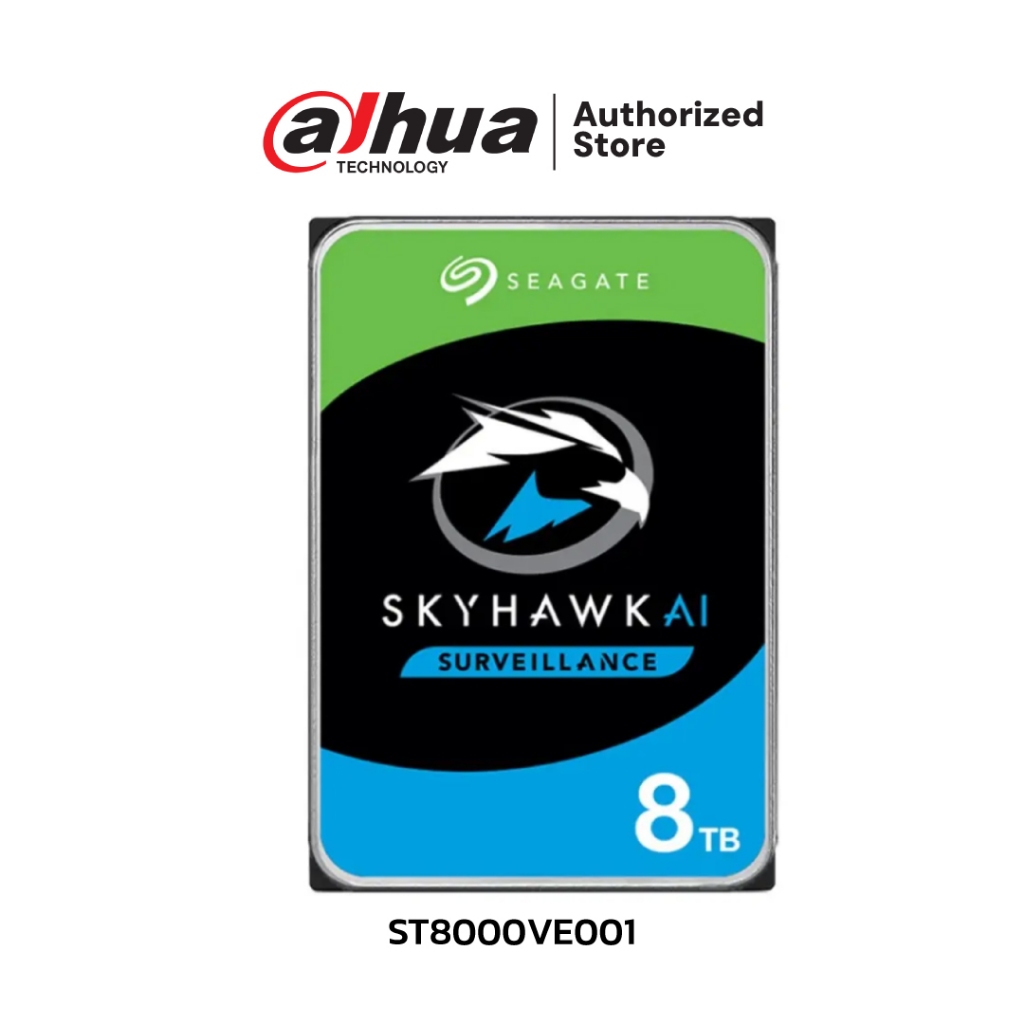 SEAGATE SKYHAWK ฮาร์ดดิสก์ 8TB รุ่น ST8000VE001 (สำหรับ CCTV)
