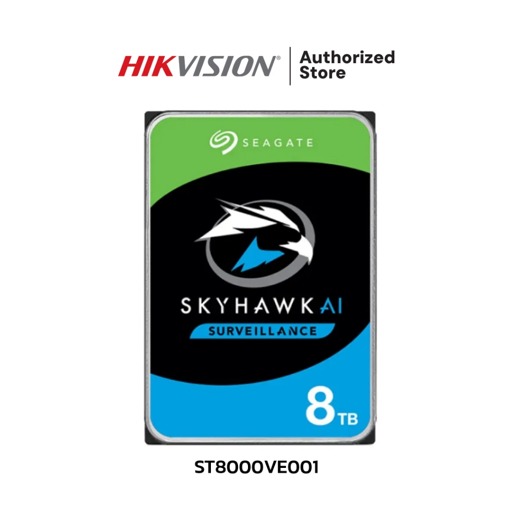 SEAGATE SKYHAWK ฮาร์ดดิสก์ 8TB รุ่น ST8000VE001 (สำหรับ CCTV)