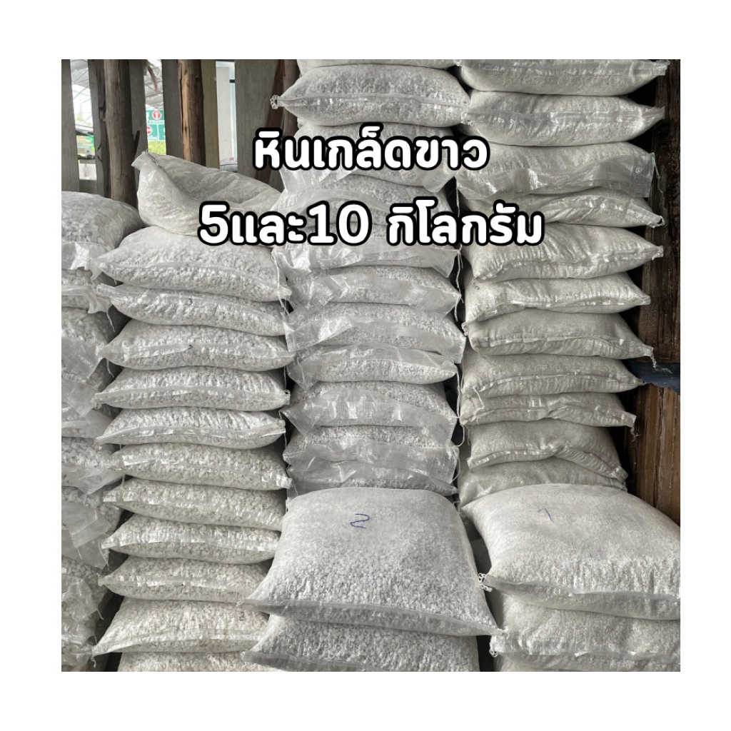 หินเกล็ดขาวคัด5กิโล 10กิโล  เบอร์1-5 แต่งสวน โรยกระถาง ตู้ปลา รบกวนลูกค้าเทียบขนาดให้ดีก่อนสั่งซื้อ ราคา ถูกที่สุด ดีลบีเคเค