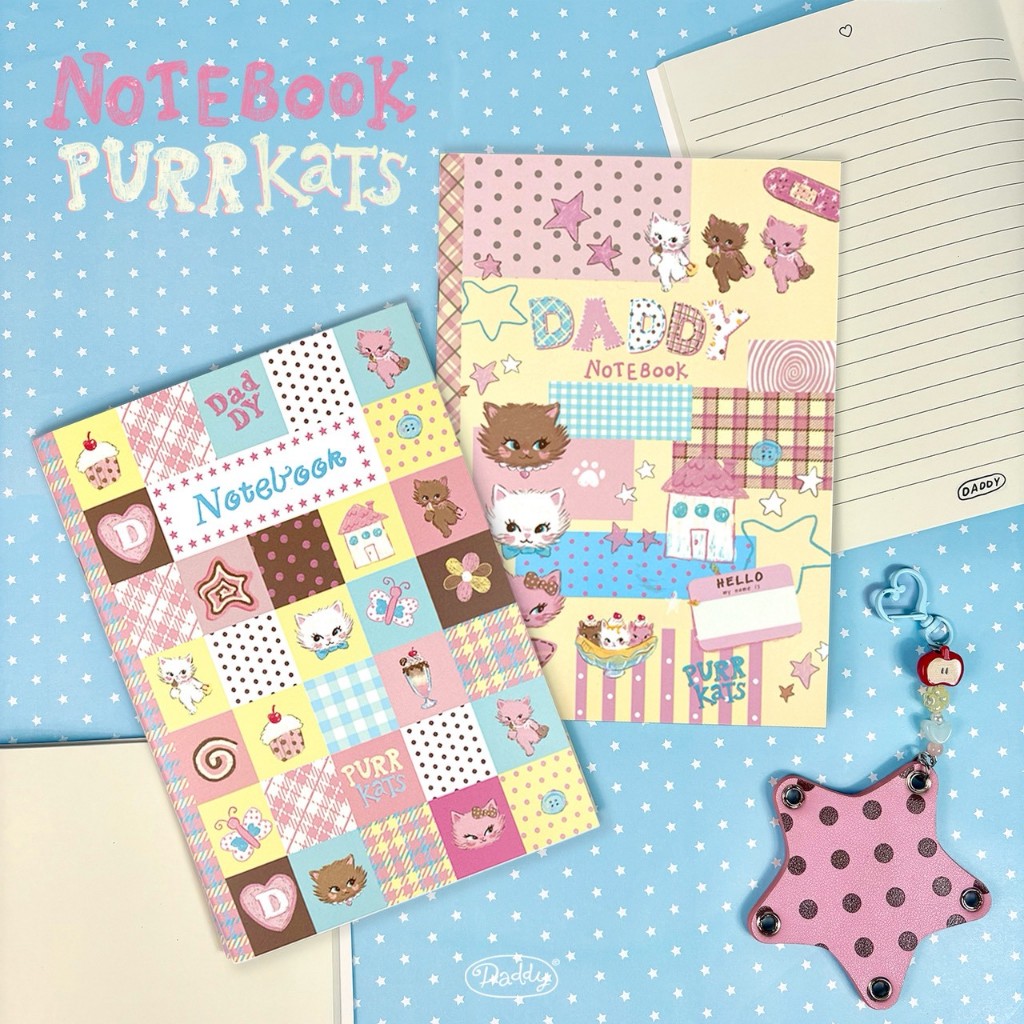 DADDY | Purrkats  Notebook สมุดจดบันทึก สมุดโน๊ต  2 ลายใหม่ สุดน่ารัก