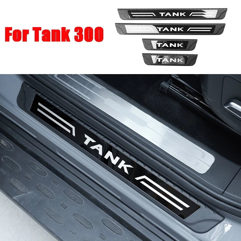 แถบกันรอยขีดข่วนประตูรถ สำหรับ Great Wall TANK 300 | วัสดุABS แข็งแรง ป้องกันรอยขีดข่วน | อุปกรณ์ตกแต่งและป้องกัน