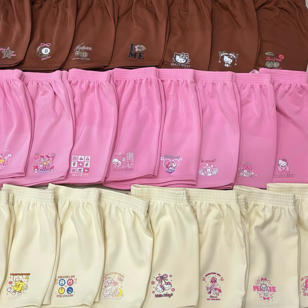 🛒ตะกร้า 2 กางเกงขาสั้นผู้หญิง [ 3 ตัว 100 ] ผ้าหนา นุ่ม ใส่สบาย 💗✨