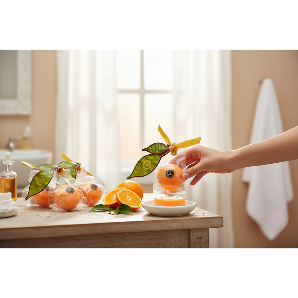 สบู่มาดามเฮง สบู่ส้ม (ลูกใหญ่) สูตรต้นตำหรับวิตามินซี 120gx4ลูก (1 แพ็ค) Madame Heng - รูปที่ 6