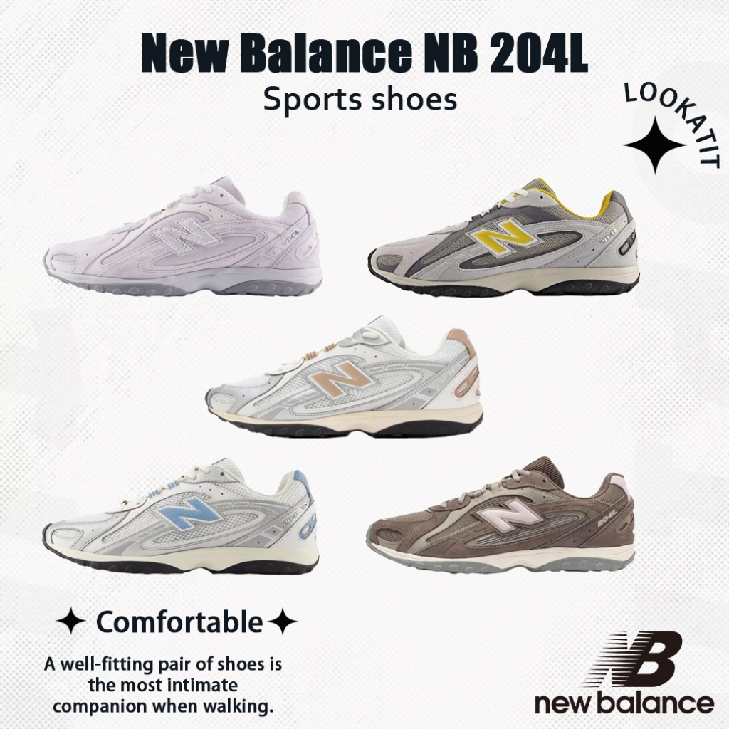 New Balance NB 204L รองเท้าวันว่าง ใส่สบาย น้ำหนักเบา สำหรับผู้ชายและผู้หญิง