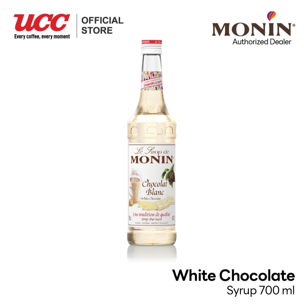 MONIN White Chocolate Syrup น้ำเชื่อมกลิ่นไวท์ช็อกโกแลต 700ml.