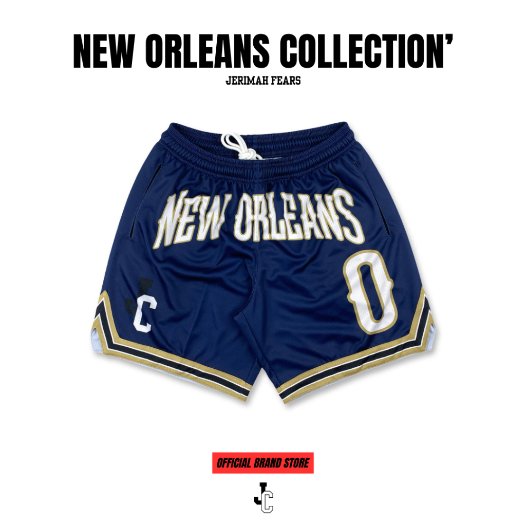 JcooN' Jeremiah Fears Pelicans Collection Basketball Shorts กางเกงบาสขาสั้น กางเกงบาส NBA