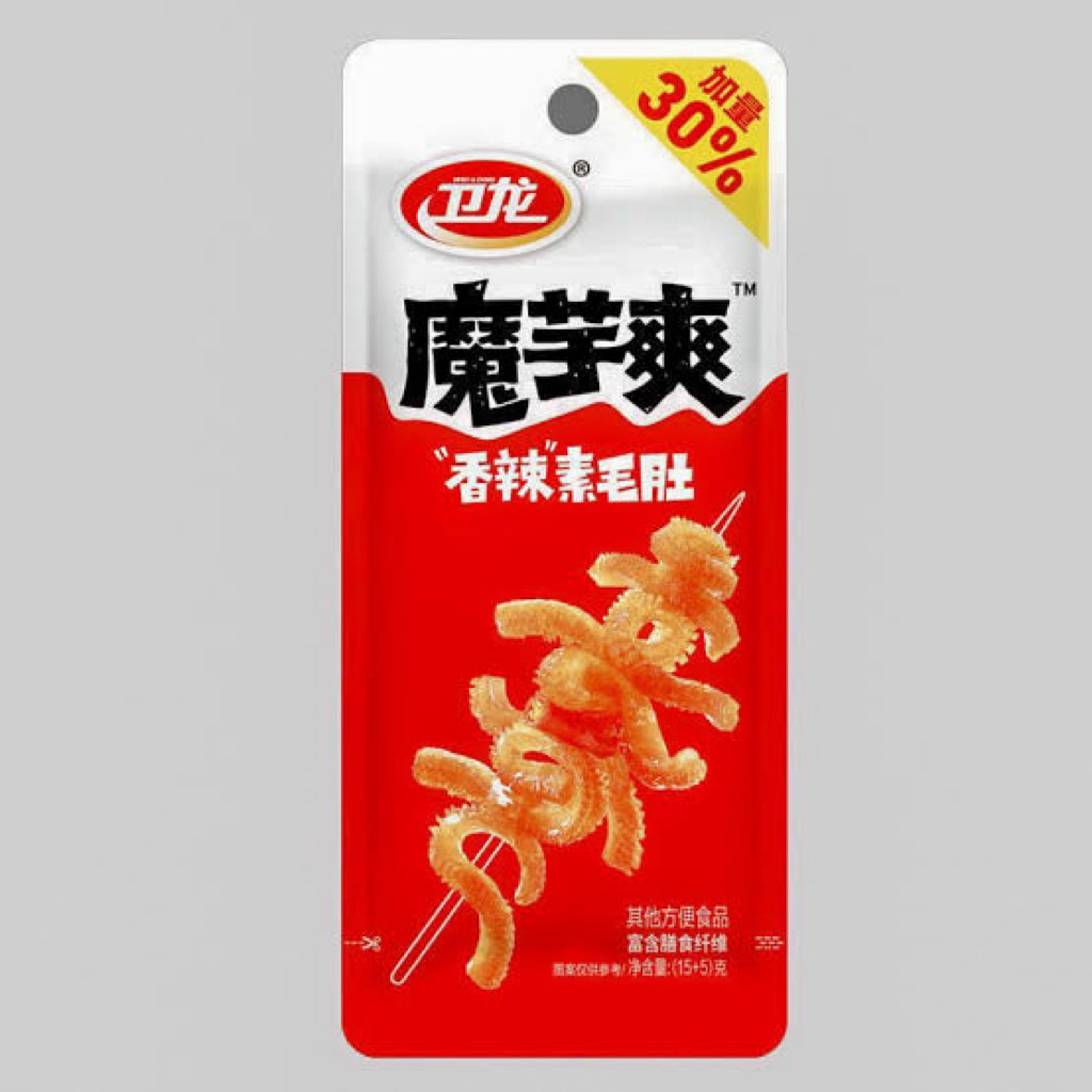 WEILONG บุกกรุบ รสเผ็ดหอม สีแดง