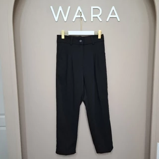 [ L1 ] WARA กางเกงขายาวจีบคู่ กระดุมหน้า สม็อคหลัง ผ้าลิลลี่พรีเมี่ยม