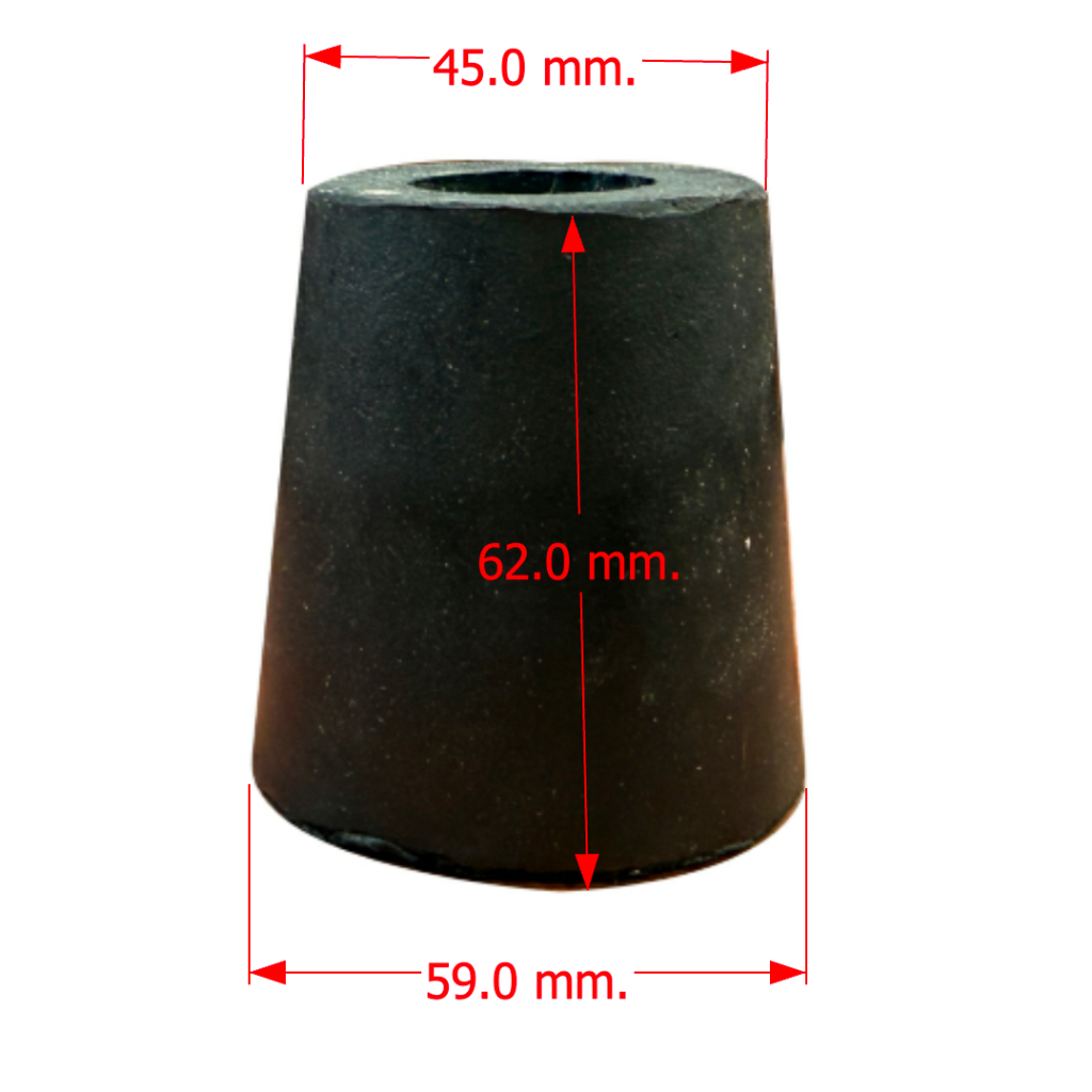 ลูกยาง ยางแท้ ลูกยางขนาดใหญ่ 62x59x45 mm.ลูกยางกันกระแทก รูปทรงกรวย ยางกันสะเทือน ลูกยางประตู ไม่มีแหวนเหล็ก
