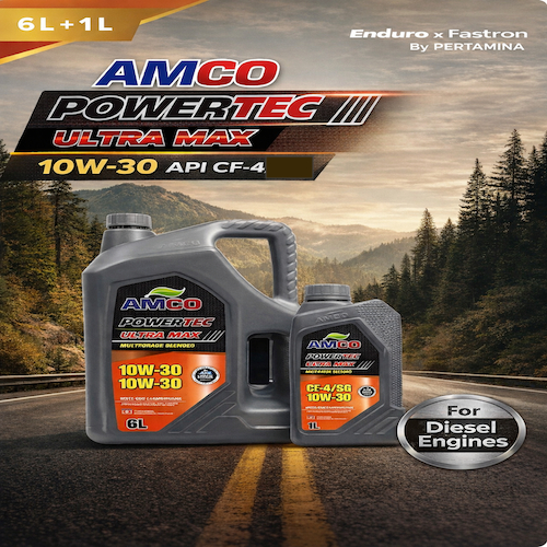 AMCO 10W-30 API CF-4 ขนาด 6L+1L น้ำมันเครื่องสำหรับรถยนต์ดีเซล
