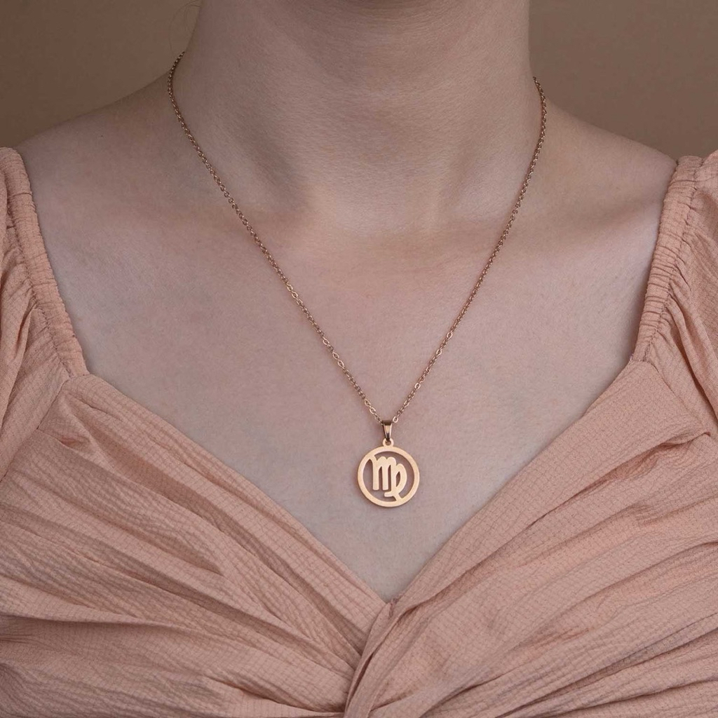 Zodiac Sign Combo Necklace + Earring Set