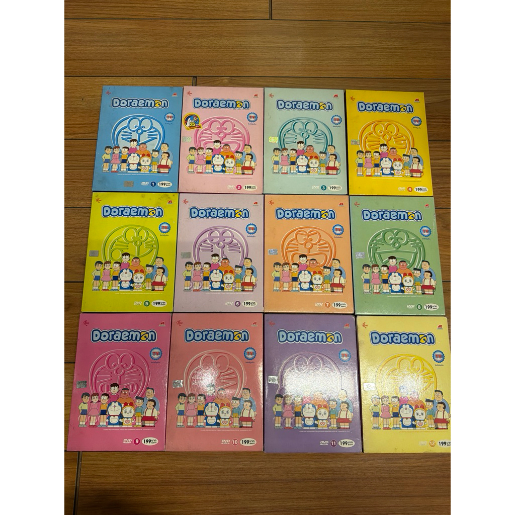 Doraemon DVD ลิขสิทธิ์ TV Collection Rose แท้พร้อมส่ง 12 แผ่นๆละ 8 ตอน เสียงไทยเท่านั้น