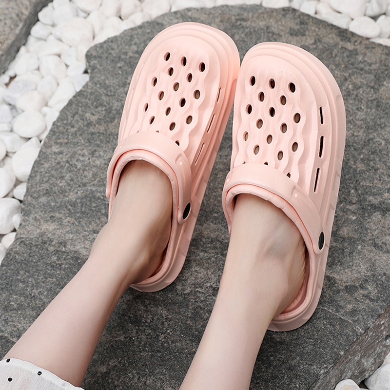 Beemory รองเท้าแตะส่งตรงจากไทย สินค้าพร้อมส่ง รองเท้าแตะชายหาด รุ่นคู่รัก ใส่นอกบ้าน กันลื่น ทนทาน พื้นนุ่มเด้ง สามารถ