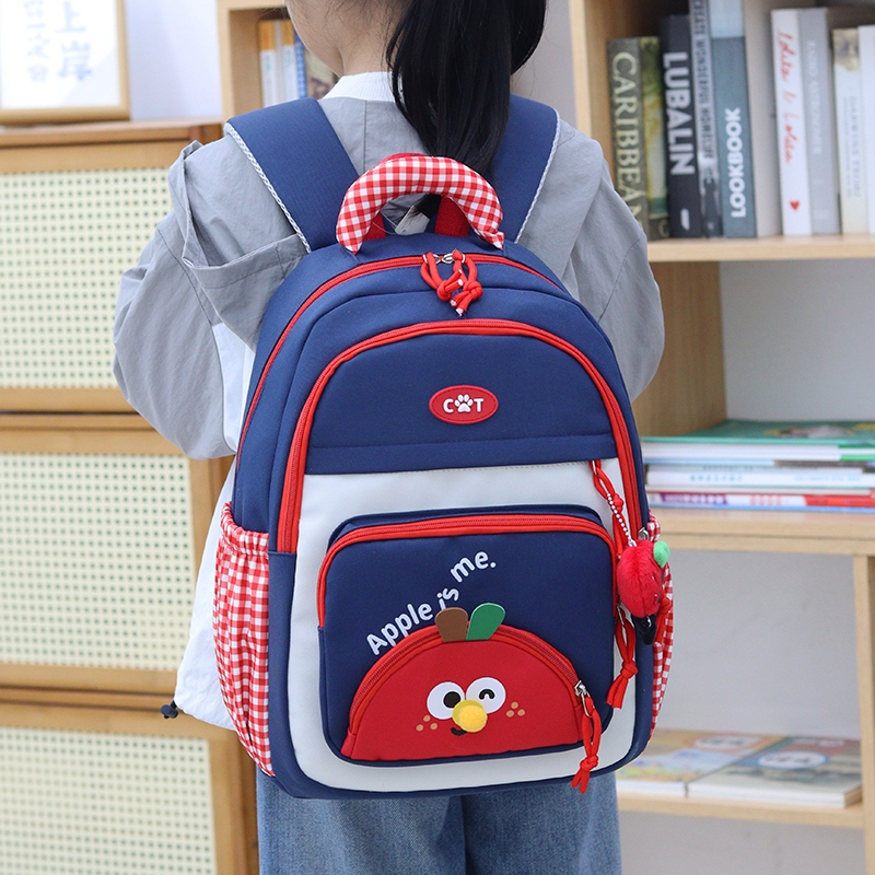 [EA6604] กระเป๋าเป้สะพายหลัง สีพาสเทล  ดีไซน์เกาหลี ช่องเยอะ ใส่ของไปโรงเรียนสุดคุ้ม พร้อมส่งจากไทย