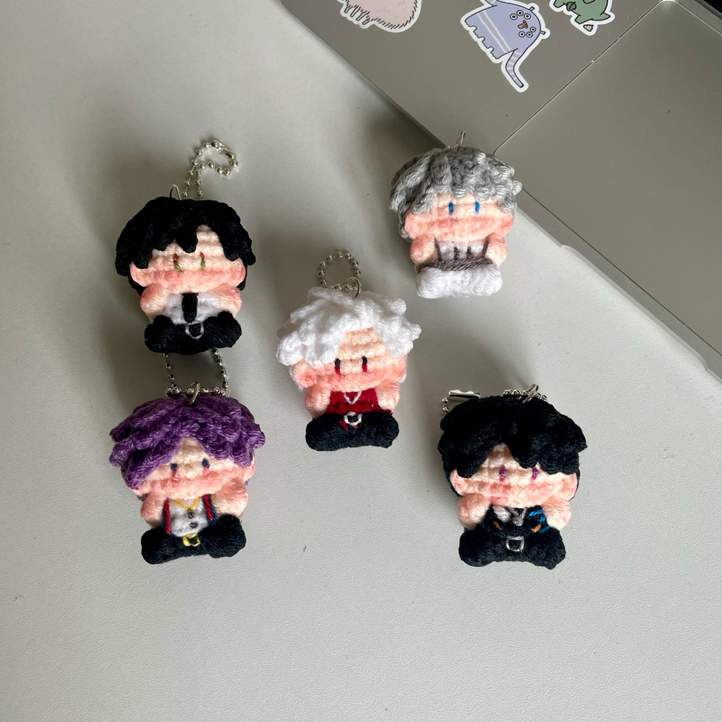 fav.jellyfish | Love and Deepspace keychain!💘🌃 | พวงกุญแจไหมพรม Love and Deepspace!