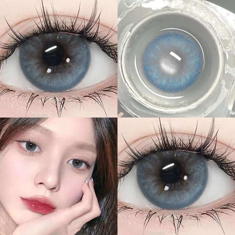 （COD）คัดพิเศษ 1 คู่ คอนแทคเลนส์สีใหม่ น่ารักสุดๆ โทนสีฟ้าอ่อน จัดส่งรวดเร็วจากประเทศไทย