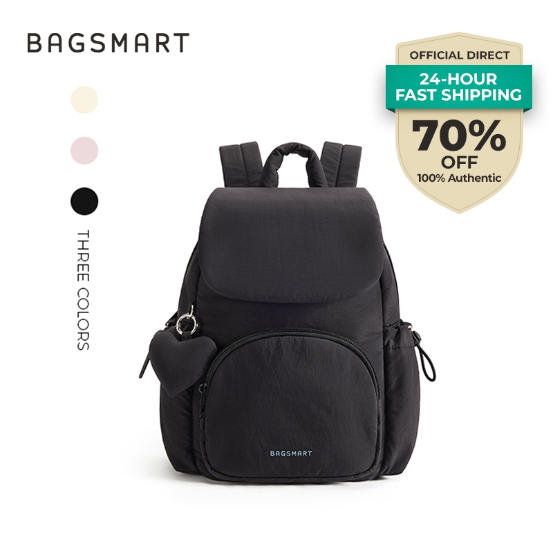 BAGSMART Mini Backpack for Women กระเป๋าเป้สะพายหลังวิทยาลัยสำหรับ 10 นิ้ว แพ็คเดินทางสบายๆ สำหรับผู้หญิง