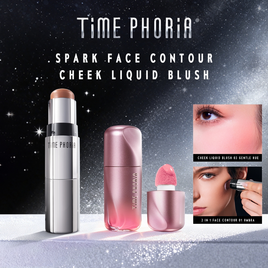 Time Phoria 2 in 1 Set Eclipse Spark Face Contour + Pandora Cheek Liquid Blush | บลัชออน คอนทัวร์ ที