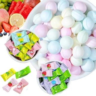 Mint Ball ลูกอมมิ้นท์ แพ็ก 100ชิ้น ลูกอมมิ้นต์ กลิ่นผลไม้ 6 รส เม็ดจิ๋ว หอมเย็นสดชื่น หอม หวาน อร่อย กลินเพลิน