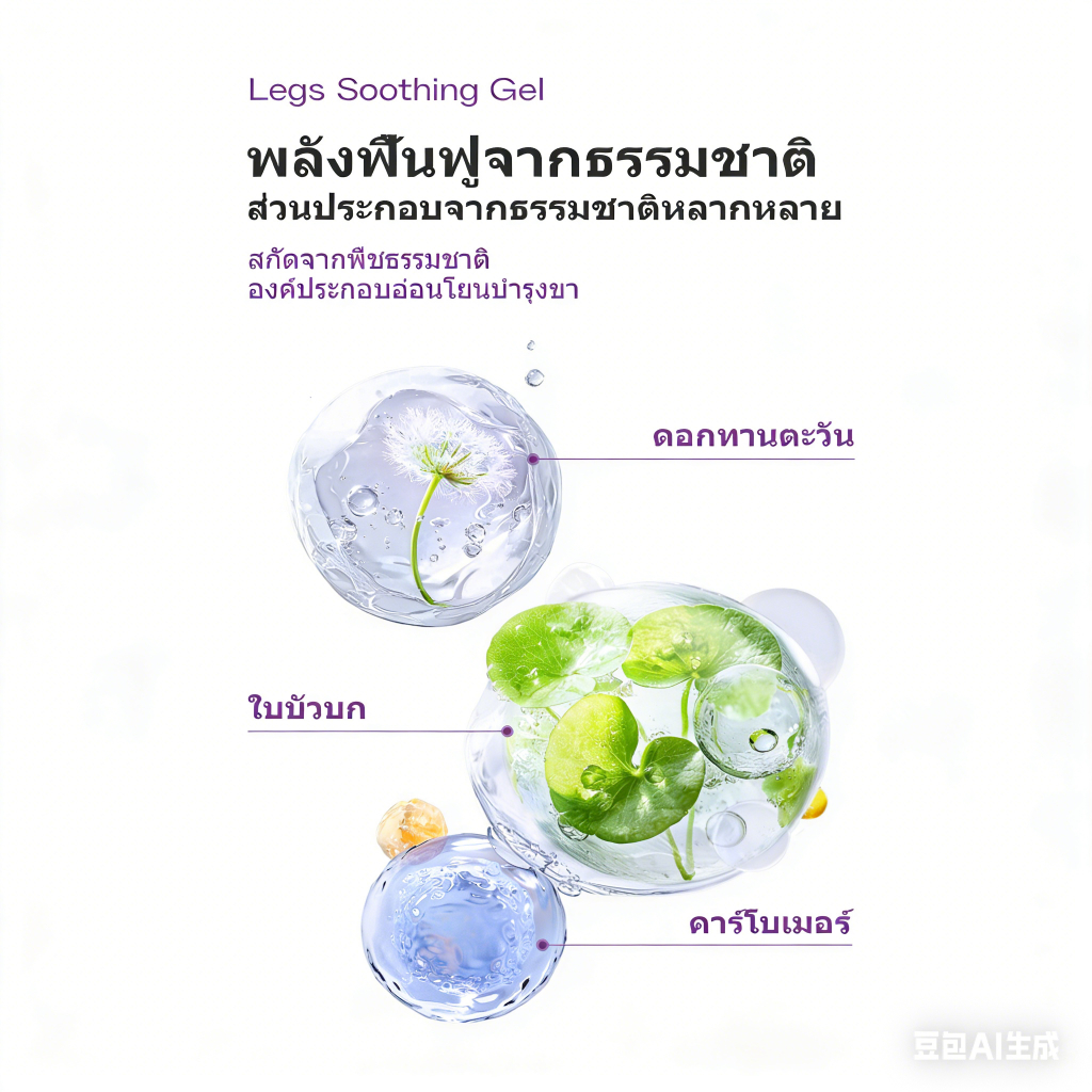 Kreain Nature เจลบรรเทาเส้นเลือดขอด บรรเทาอาการปวดอย่างรวดเร็ว ช่วยผ่อนคลายความเมื่อยล้า ดูแลเส้นเลือดบริเวณขา ให้ขาผ่อน - รูปที่ 4