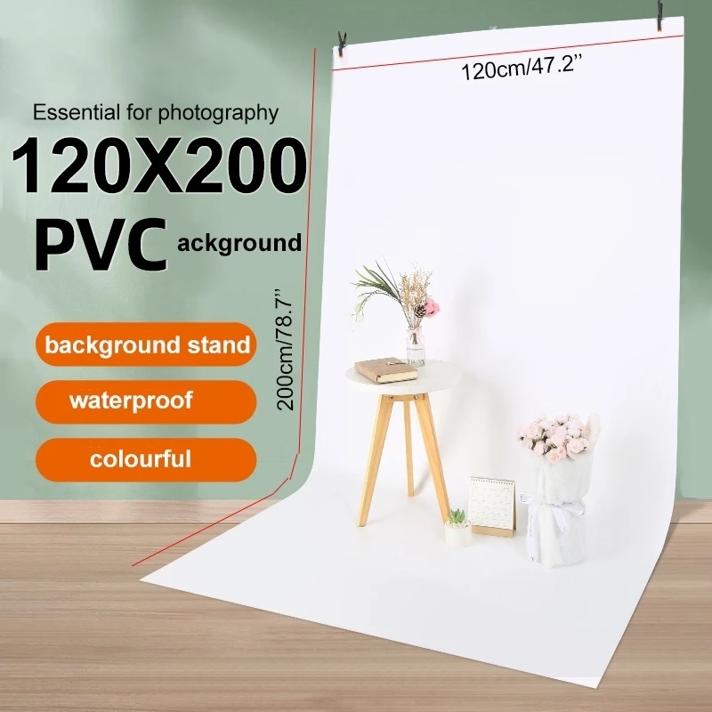ฉากถ่ายรูป PVC 200x120 ซม. สีเขียว Green Screen